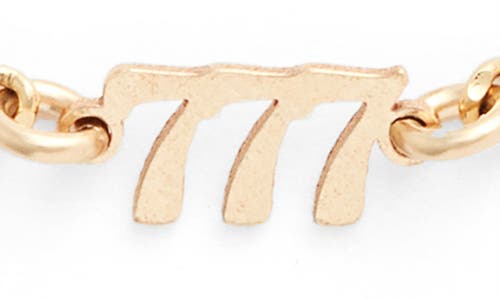 Set & Stones Angel Numbers Bracelet In Gold