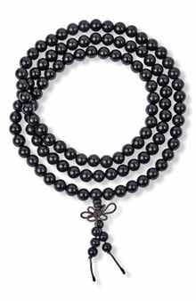 Set of 3 Onyx Bead Stretch Bracelets