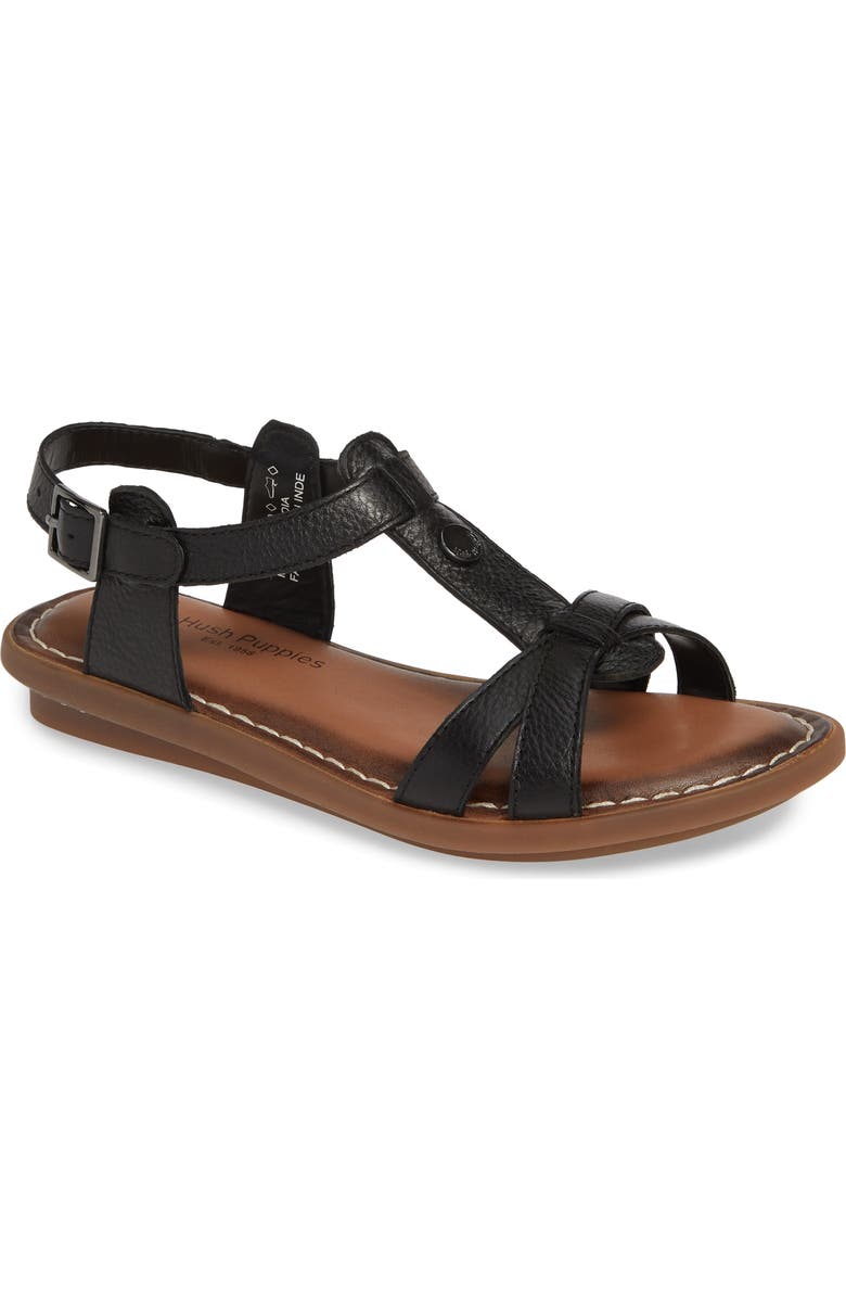 Hush Puppies<sup>®</sup> Olive T-Strap Sandal, Main, color,