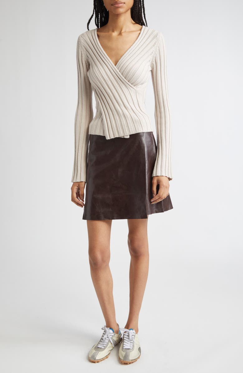 Paloma Wool Valeria Reversible Merino Wool Sweater, Alternate, color, Off-White