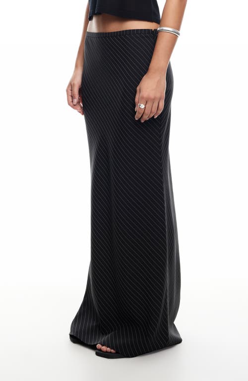 Lioness Endless Pinstripe Low Rise Maxi Skirt
