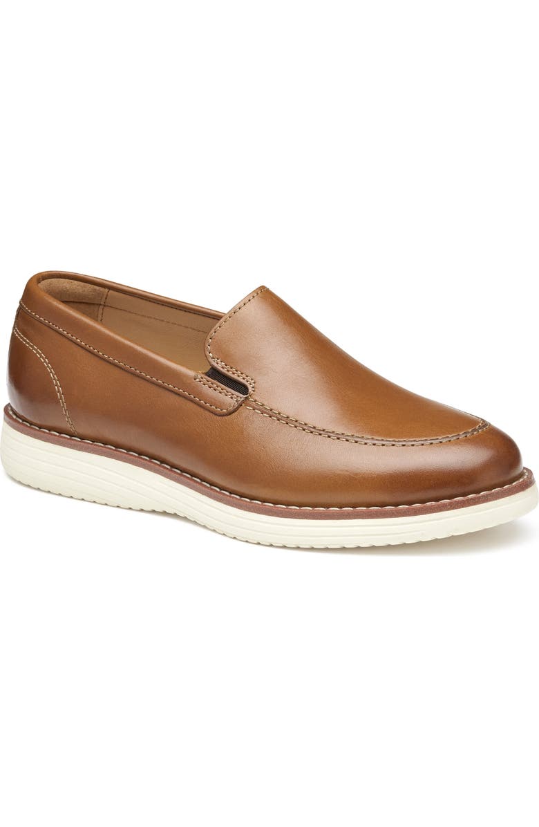 Johnston & Murphy Kids' Upton Venetian Loafer, Main, color, Tan Full Grain