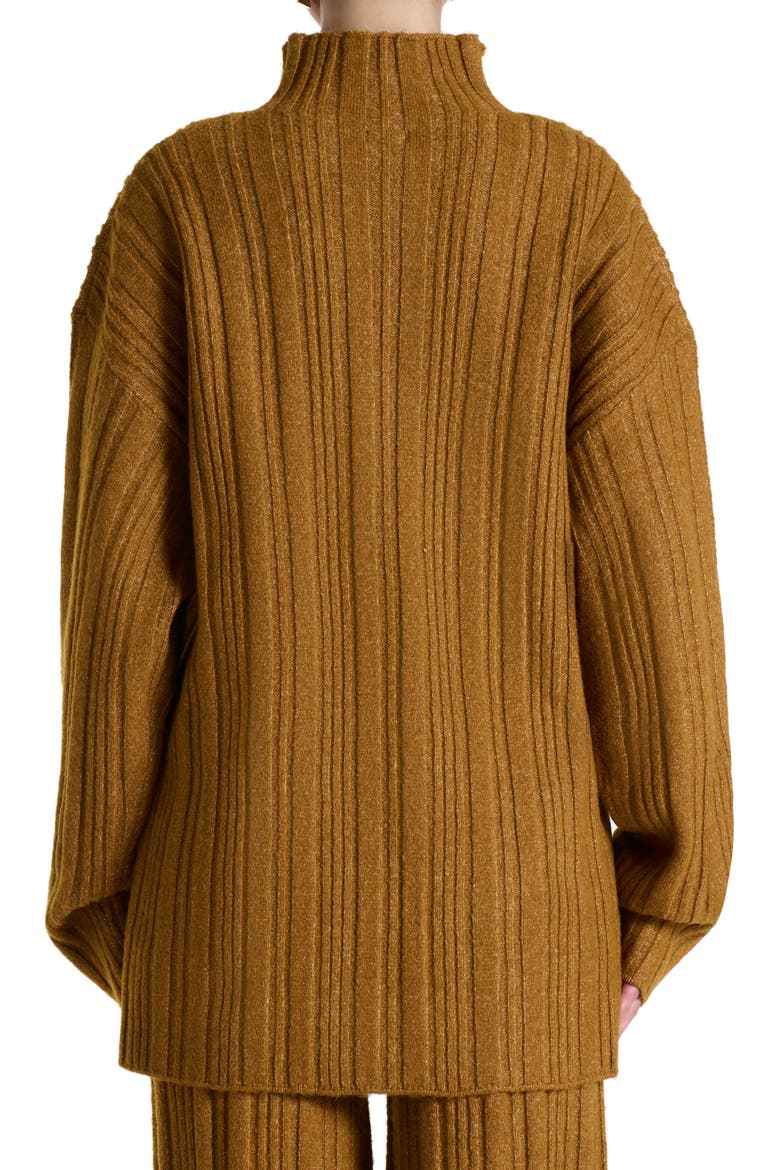 Oversize Funnel Neck Sweater, Alternate, color, CAMEL