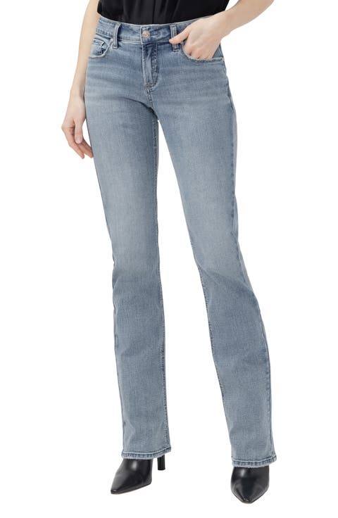 Elyse Curvy Mid Rise Slim Bootcut Jeans