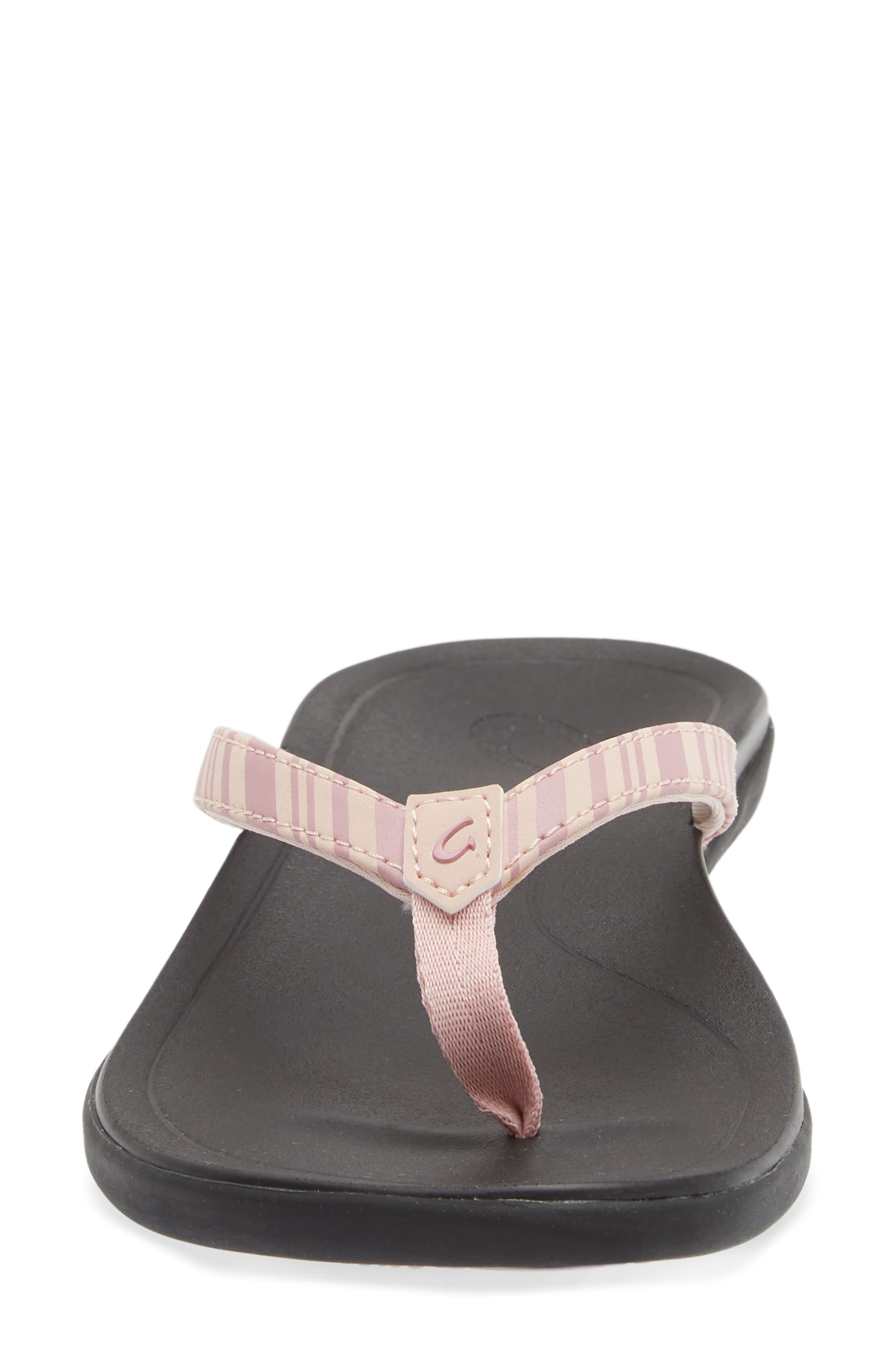 OluKai Ho Opio Flip Flop, Alternate, color, Pink Clay / Stripe