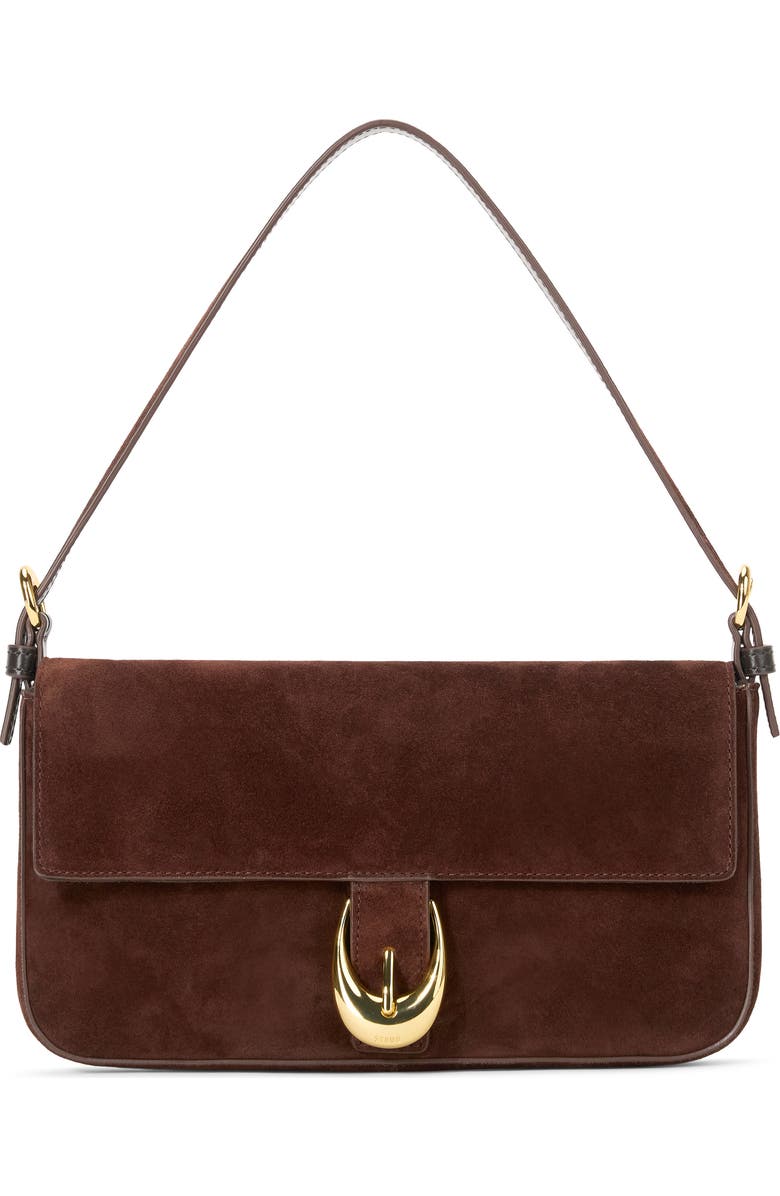 STAUD Harlow Suede Shoulder Bag, Main, color,