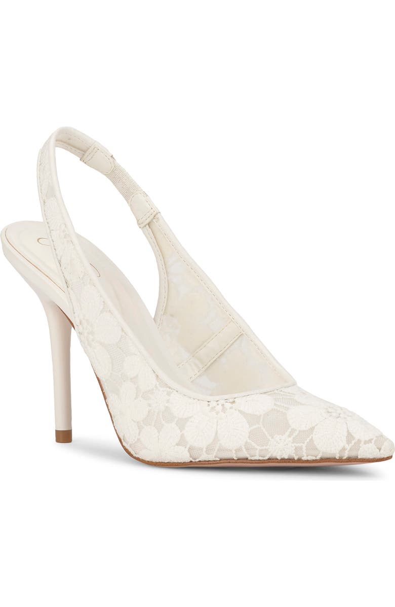 Jessica Simpson Liliere Slingback Pointed Toe Pump, Main, color, Bright White