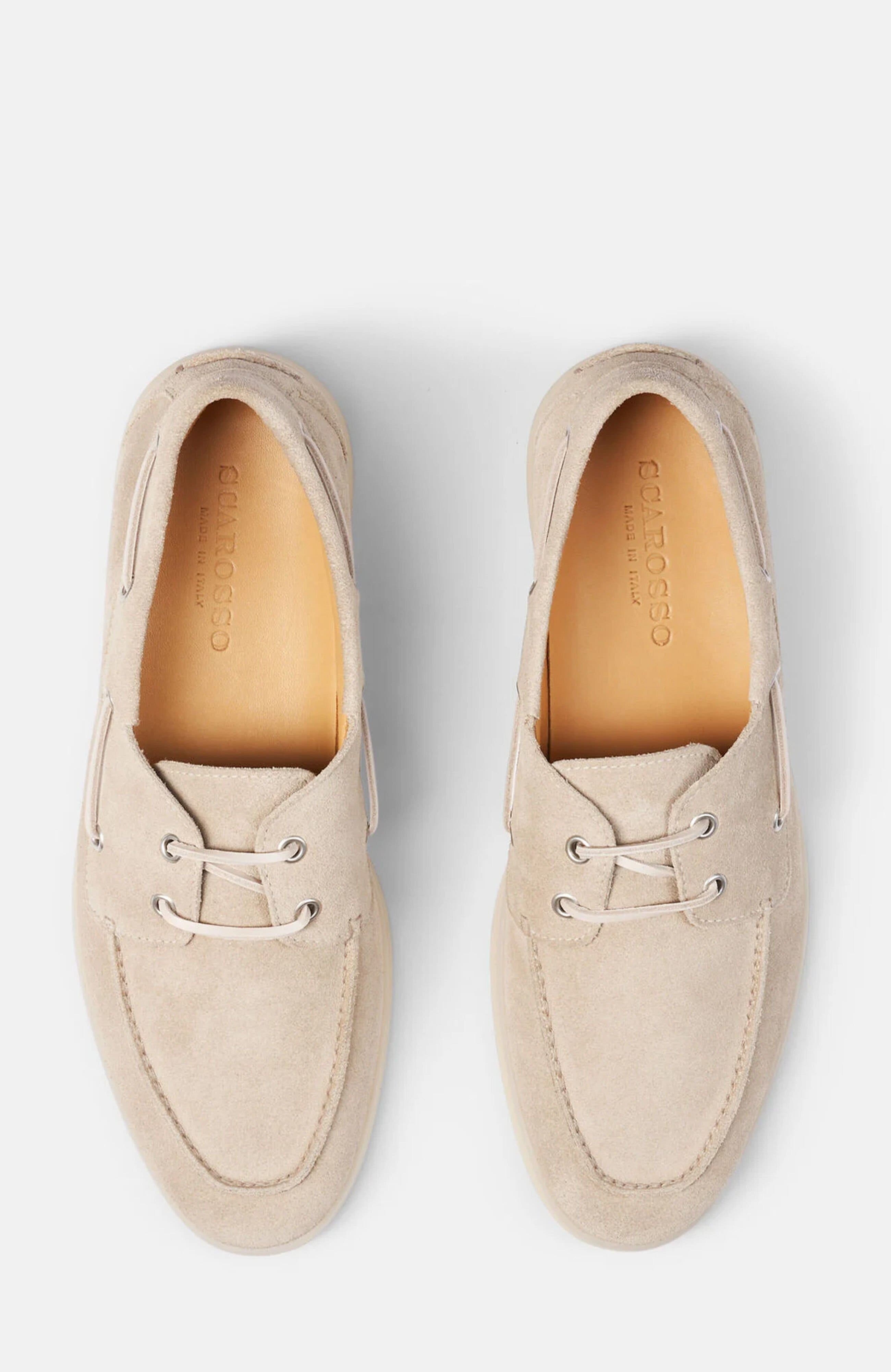 Lio Boat Shoes, Alternate, color, Sand - Suede