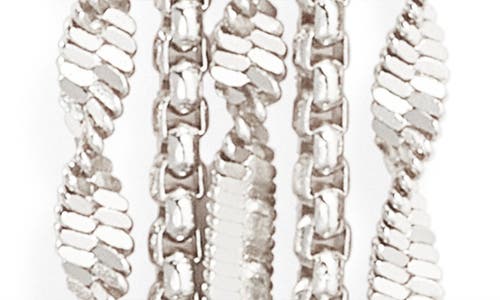 Open Edit Fringe Earrings In Metallic