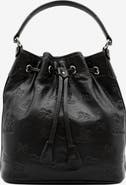 Cavalinho Cavalo Lusitano 281 Embossed Leather Bucket Bag