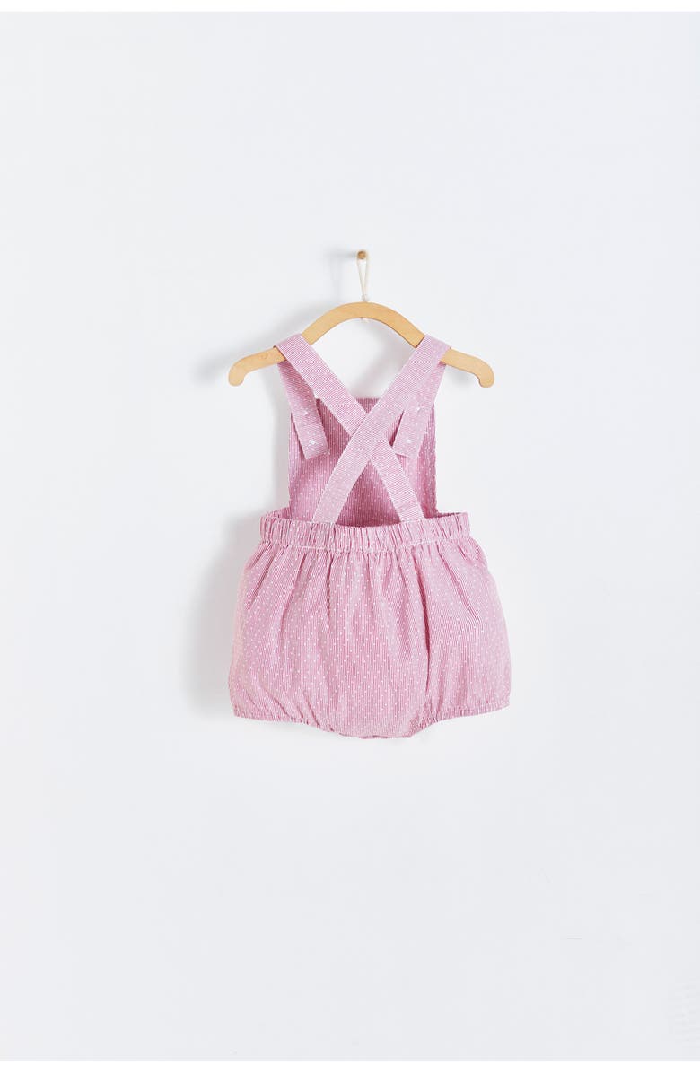 Babycottons Premium Cotton Turin Romper for Infant, Alternate, color, Red