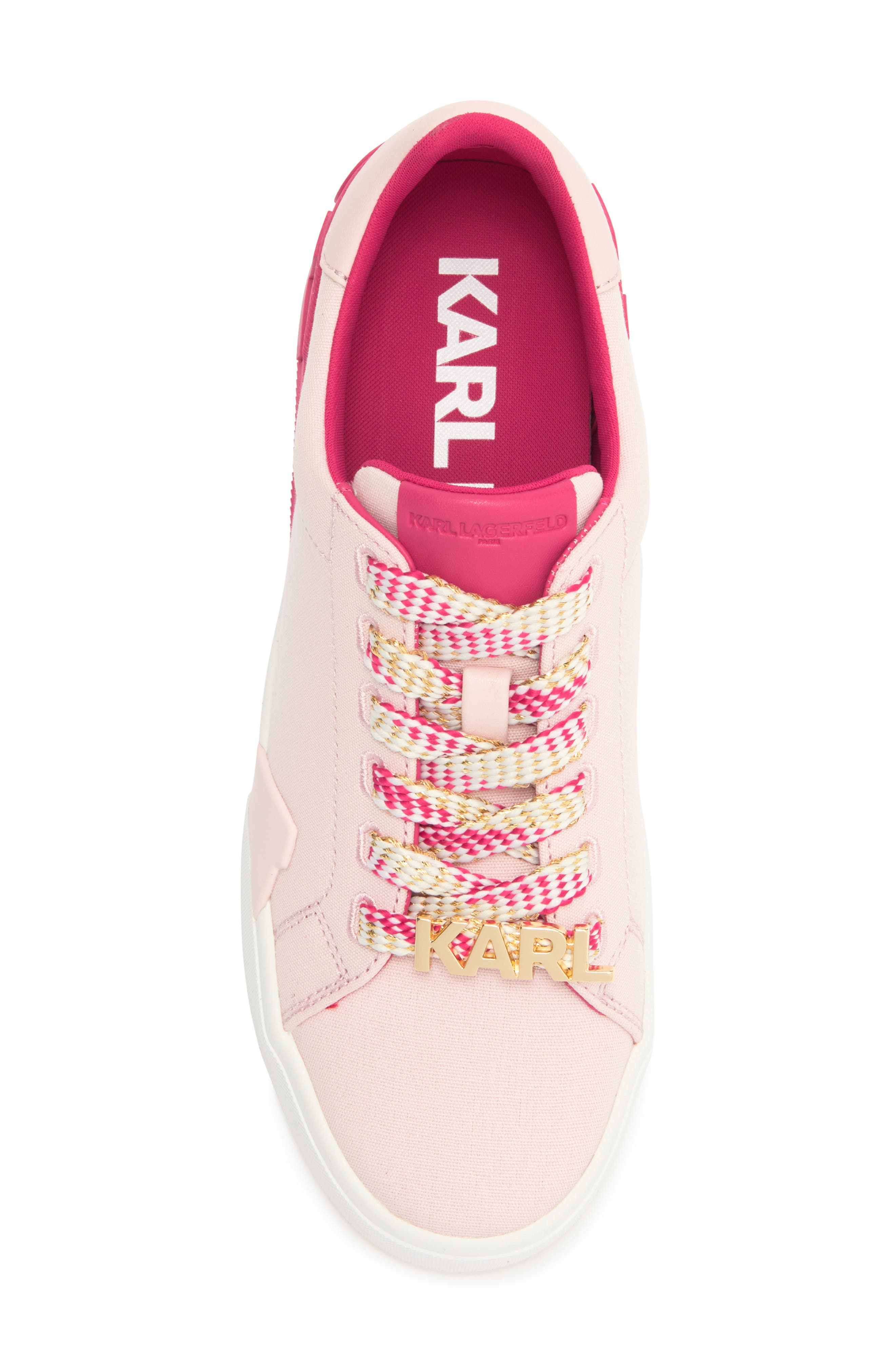 KARL LAGERFELD PARIS Melora Lace-Up Sneaker, Alternate, color, Light Blush