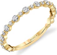 Michael M Classic Diamond Cluster Band Ring