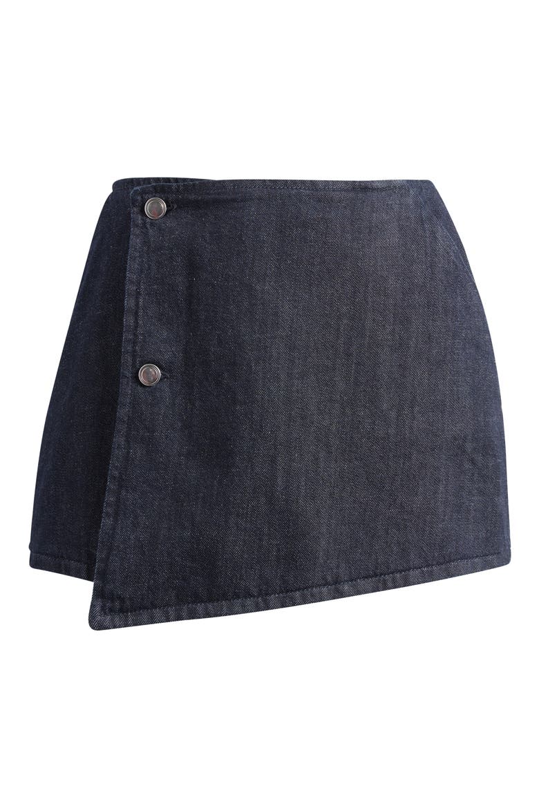 Denim Mini Skort, Alternate, color, INDIGO1187