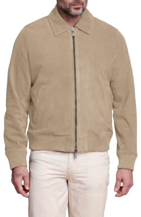 Suede Bomber Jacket