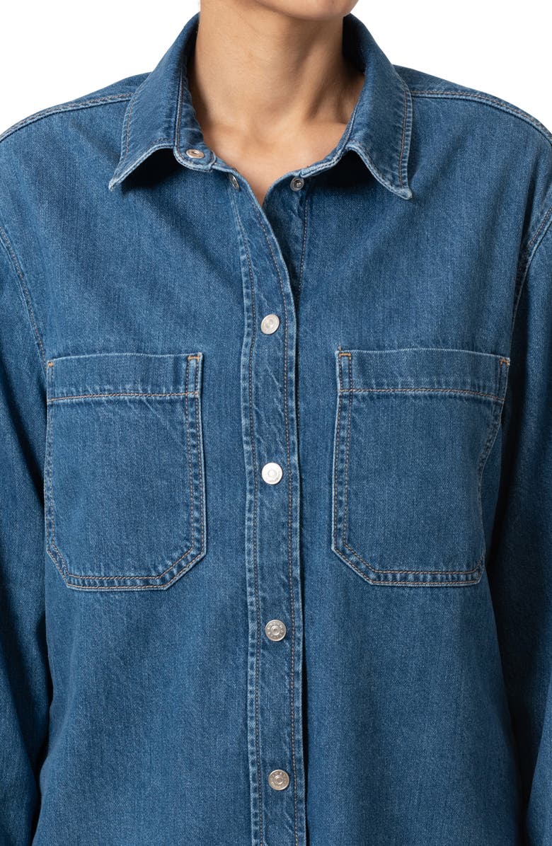 Mavi Jeans Alesta Denim Button-Up Shirt, Alternate, color, 