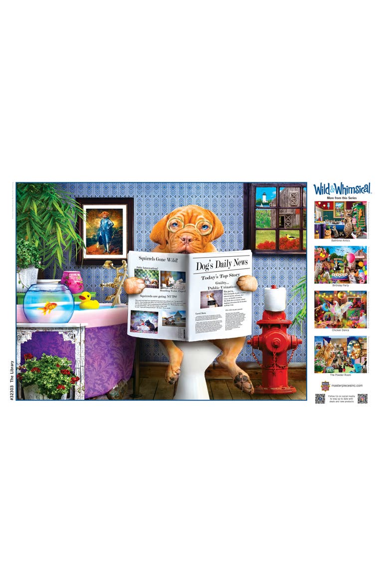 The Library 300 Piece Jigsaw Puzzle, Alternate, color, Multicolor