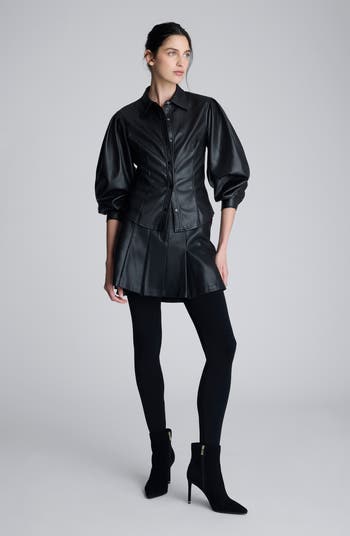 Pleated Miniskirt
