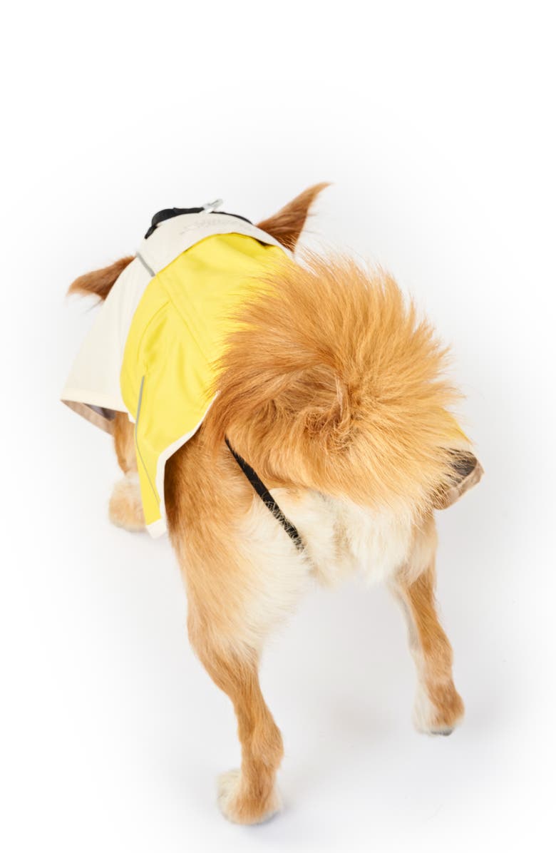 the furryfolks Venture Pet Rain Jacket, Alternate, color, Yellow