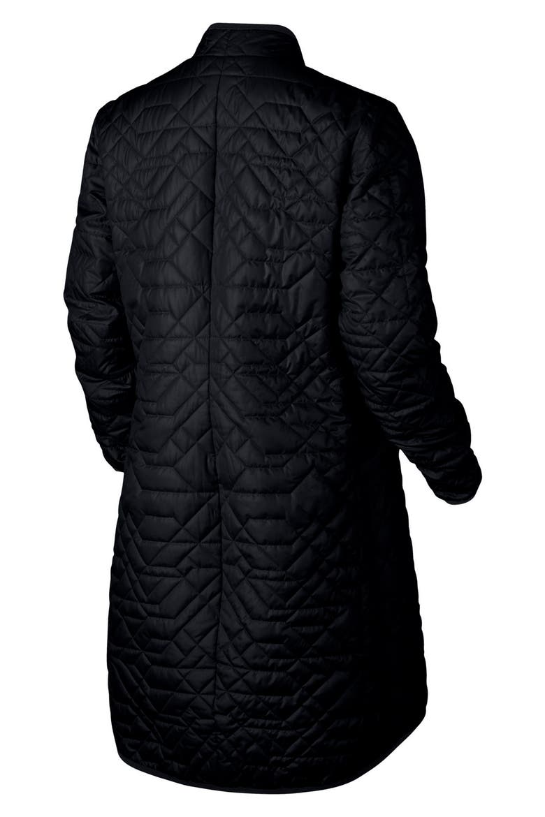 Sportswear Quilted Women's Parka, Alternate, color, BLACK/BLACK/BLACK