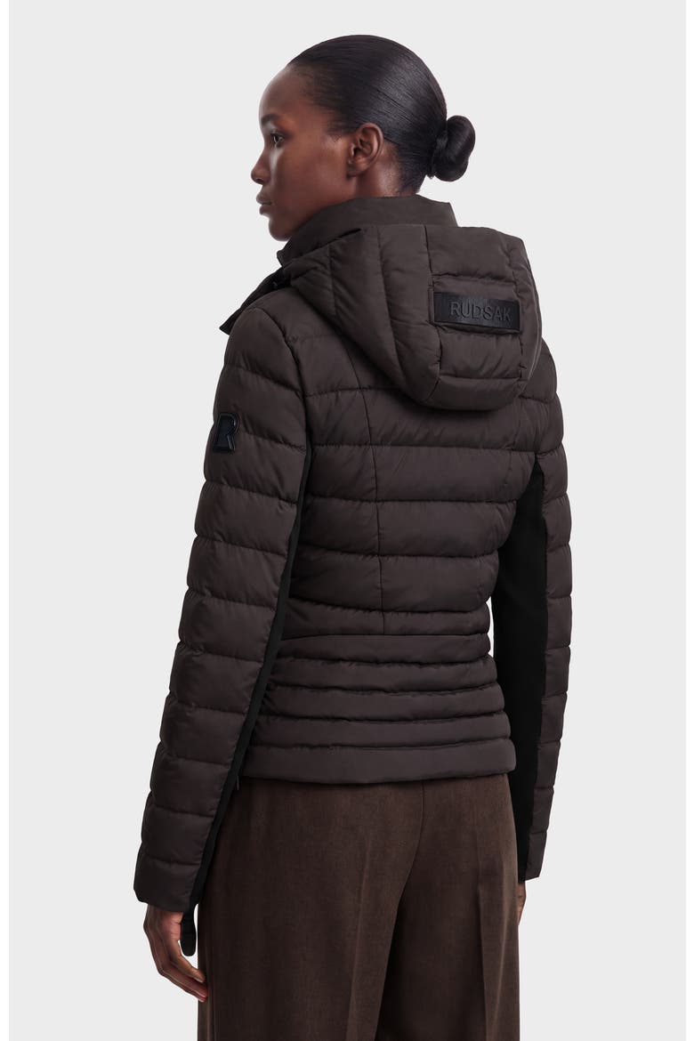 Melissa Lightweight Down Jacket, Alternate, color, Espresso