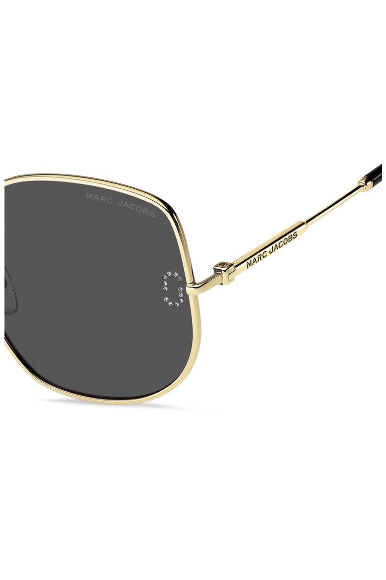 59mm Square Sunglasses, Alternate, color, GOLD/ GREY
