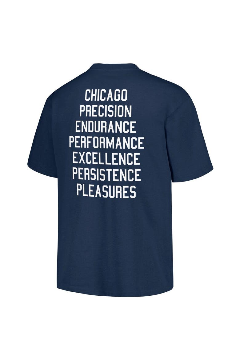 Men's PLEASURES  Navy Chicago Cubs Precision T-Shirt, Alternate, color, Navy
