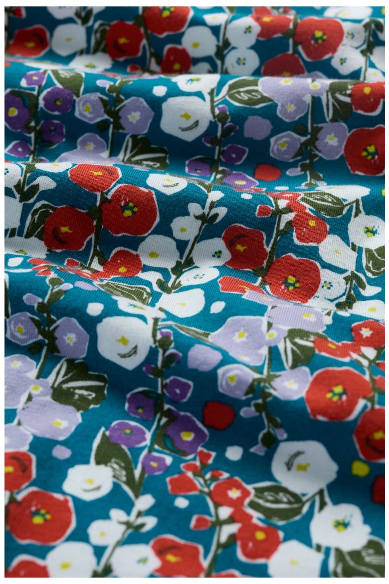 Rose Floral A-Line Skirt, Alternate, color, WILD HOLLYHOCK DARK DRIFT