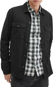 AllSaints Spotter Cotton Denim Button-Up Shirt Jacket