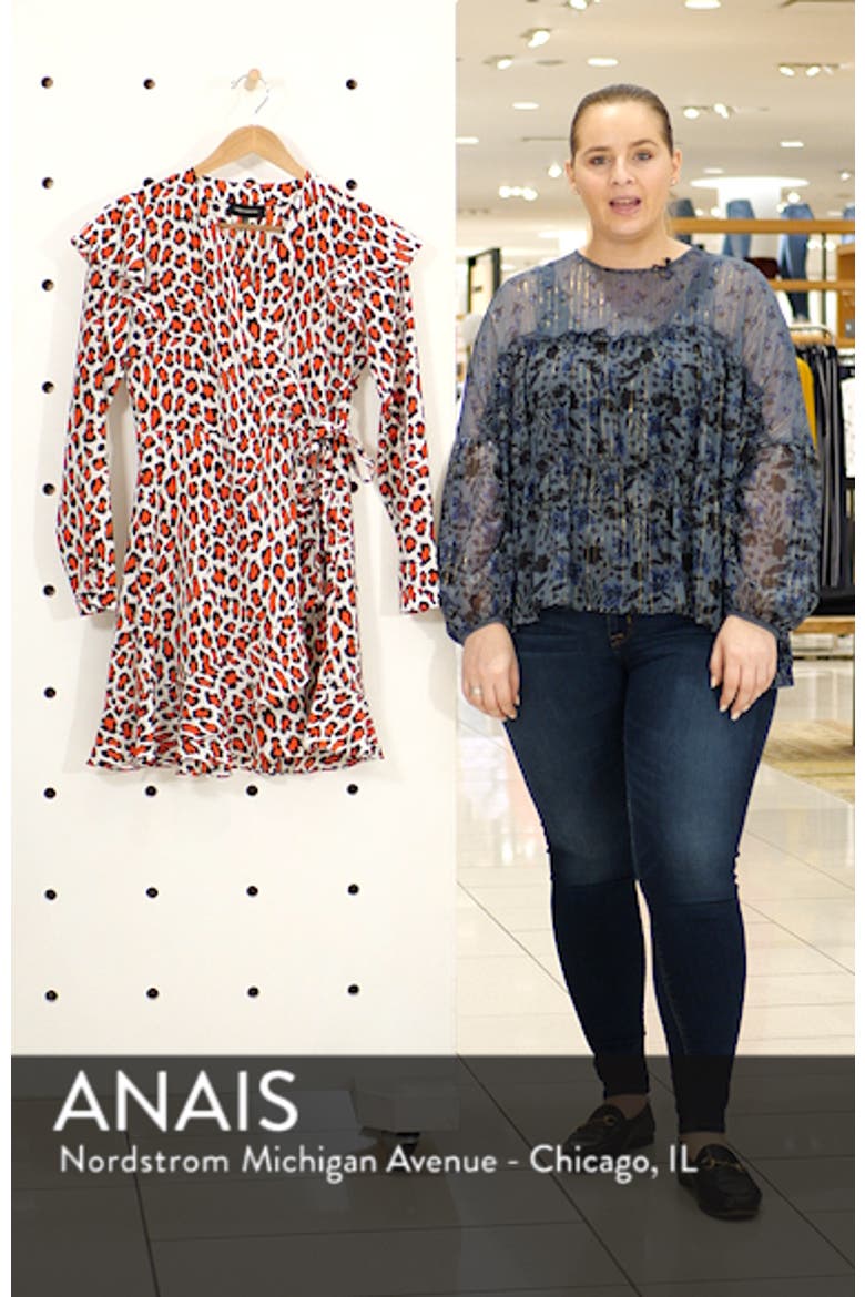 Lena Leopard Print Faux Wrap Dress video