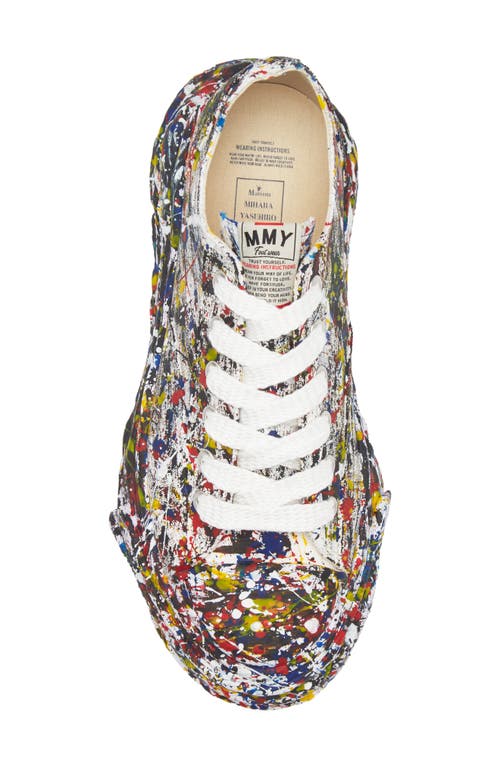 Miharayasuhiro Maison Mihara Yasuhiro Peterson23 Og Sole Sputtering Paint Canvas Sneaker In White Multi