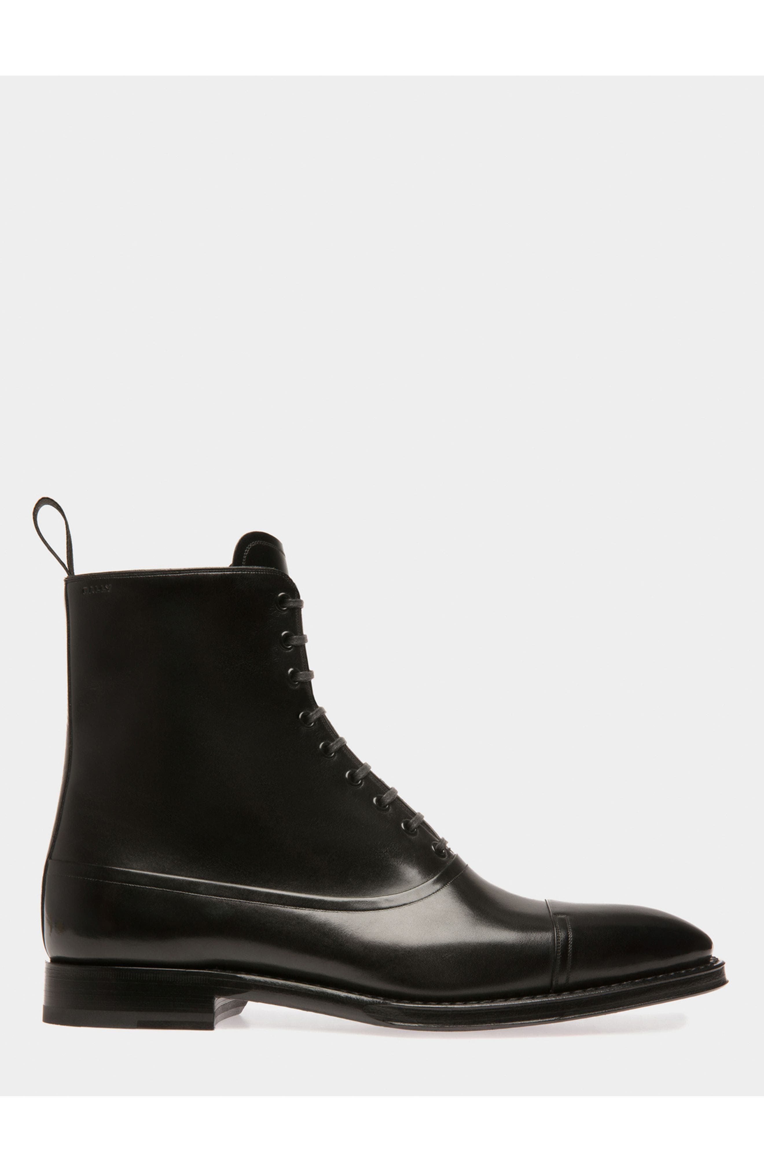 Bally Scribe Booties In Calf Leather, Main, color, Black