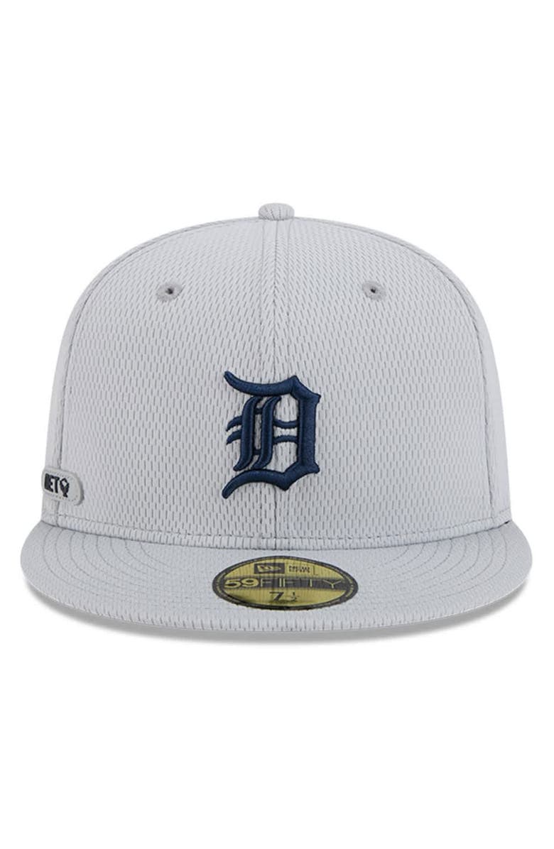 New Era Men's New Era Gray Detroit Tigers 2025 MLB Clubhouse 59FIFTY Fitted Hat, Alternate, color, 