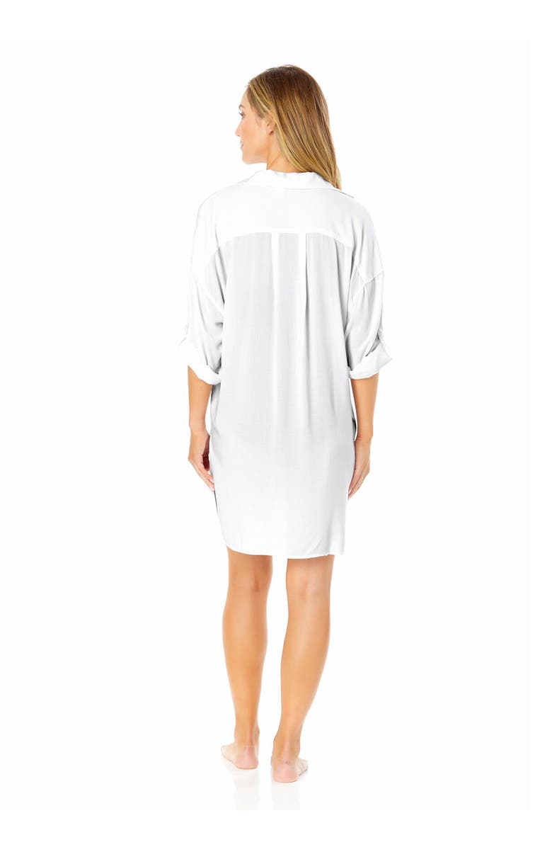 Anne Cole Women's Live In Color Button Down Shirt Swimsuit Cover Up, Alternate, color, 