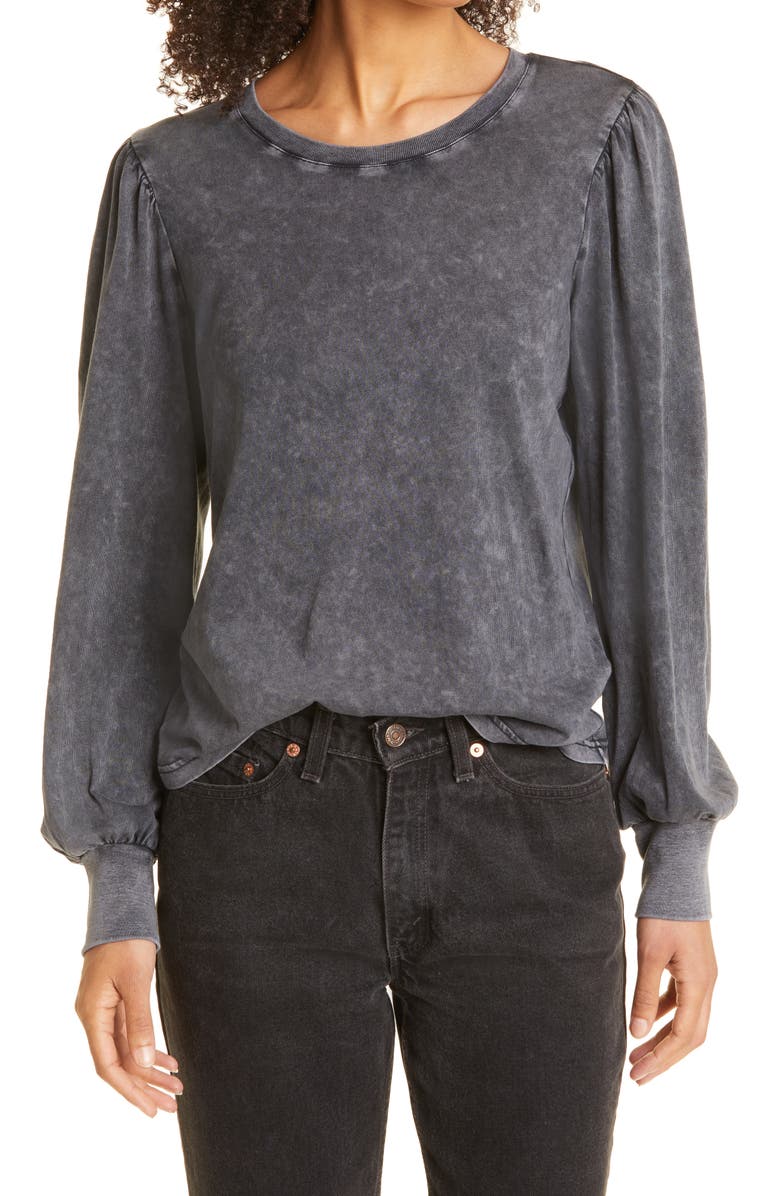 Rails Emilia Blouson Sleeve Cotton Jersey Top, Main, color, 