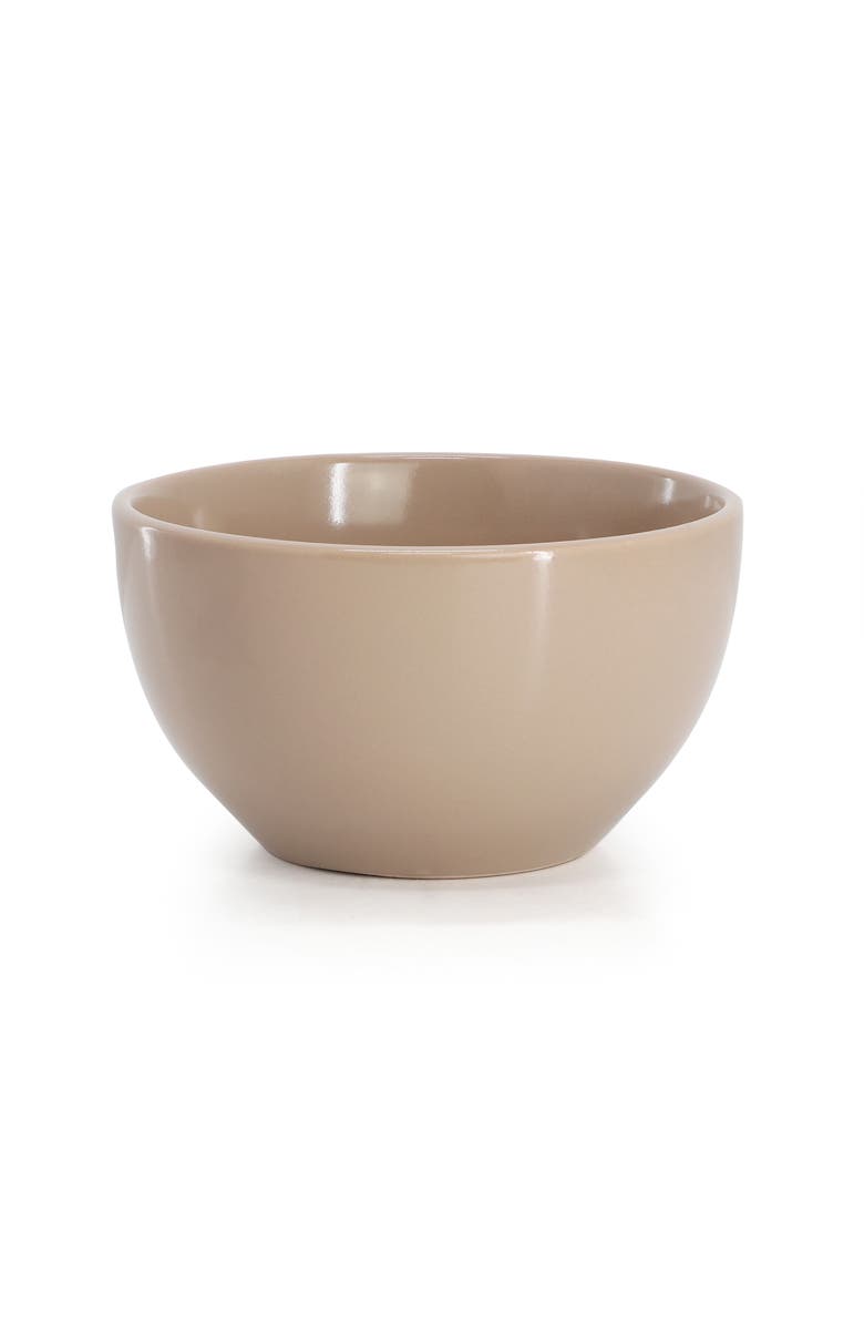 Gibson Home Everyday Plus 12 Piece Stoneware Dinnerware Set, Alternate, color, Brown