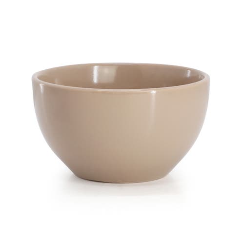 Gibson Home Everyday Plus 12 Piece Stoneware Dinnerware Set In Brown