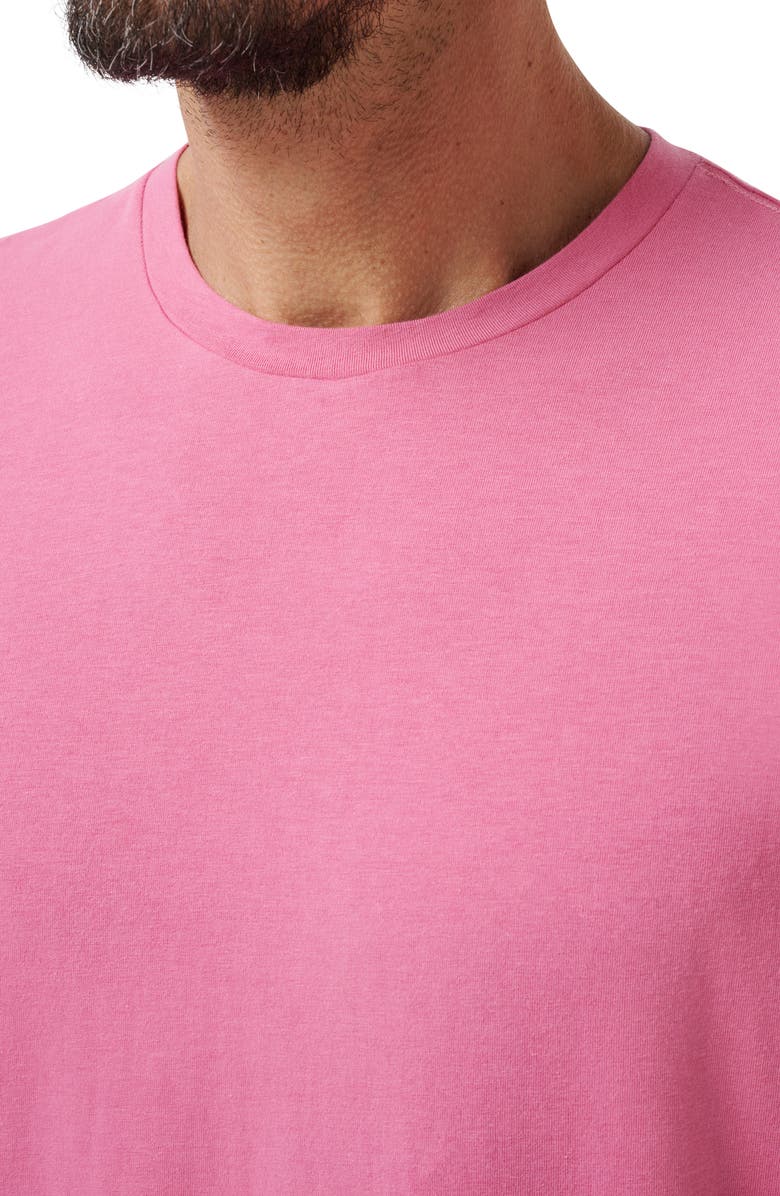 TravisMathew Cloud Crewneck T-Shirt, Alternate, color, Rose Wine