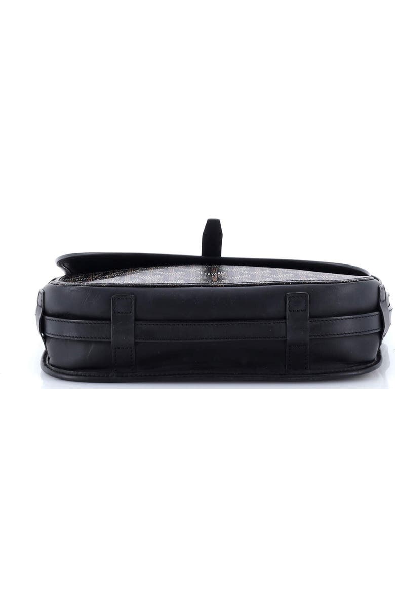Pre-Owned Goyard Belvedere II Messenger Bag Coated Canvas MM, Alternate, color, Black