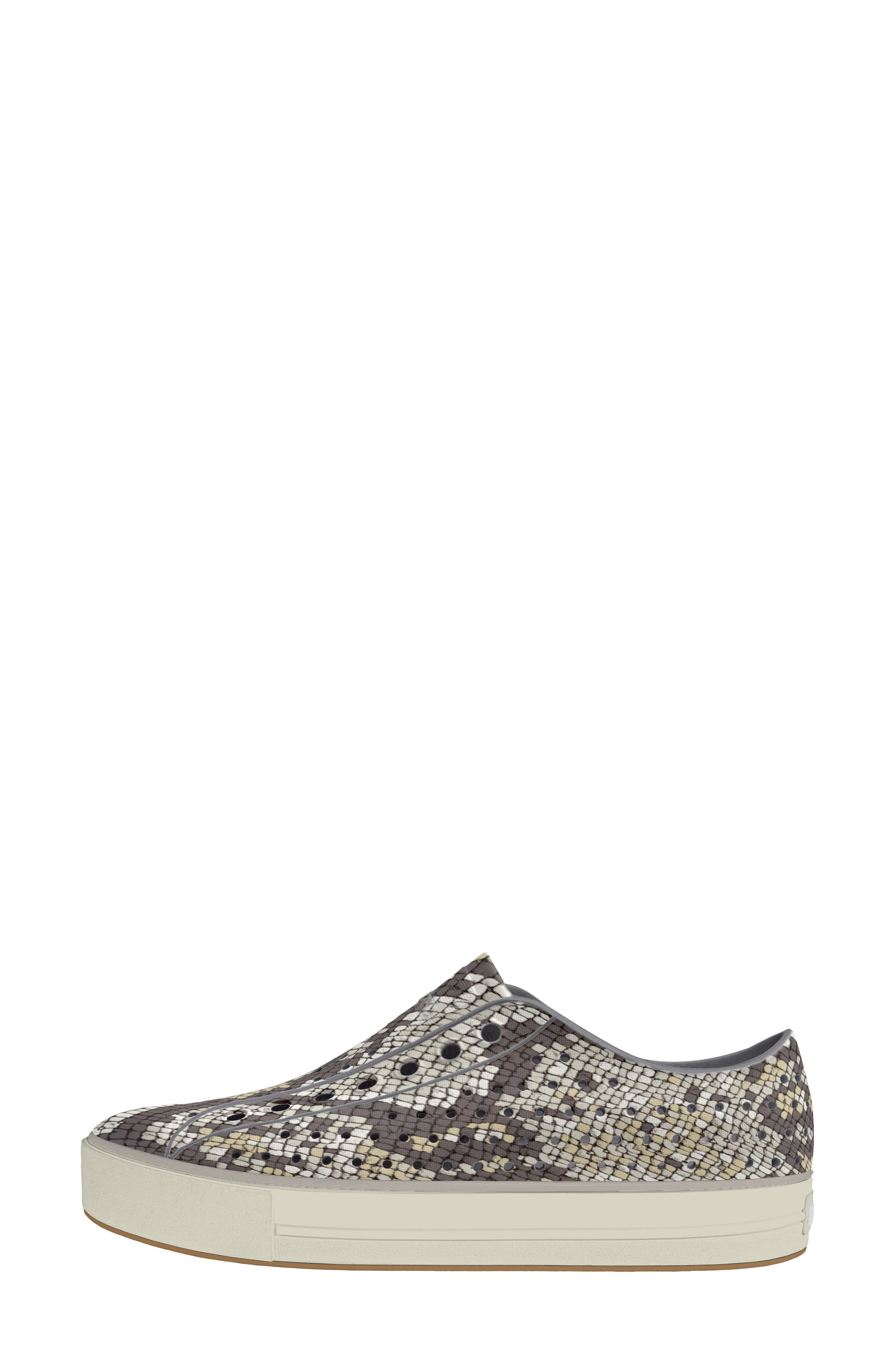 Jefferson Arc Wanderfoam Print Slip On Sneaker, Alternate, color, SILK GREY/PEPPER WHITE/PYTHON