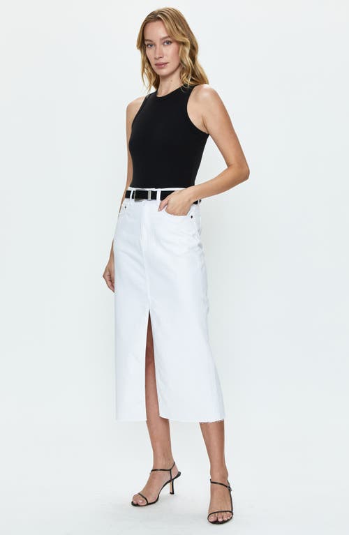 Pistola Alice Denim Skirt In White