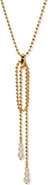 Nadri Esme Faux Pearl & Bead Y-Necklace