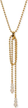 Nadri Esme Faux Pearl & Bead Y-Necklace
