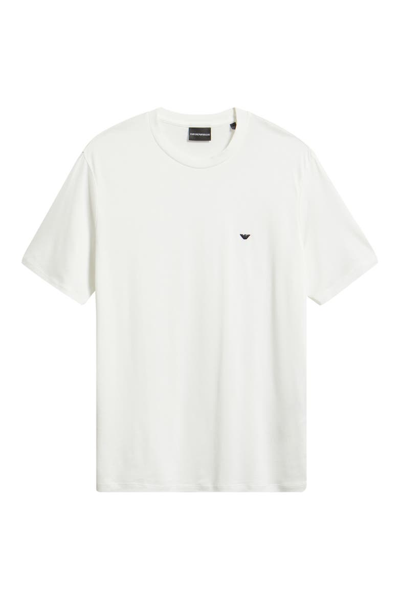 Embroidered Logo T-Shirt, Alternate, color, SOLID WHITE