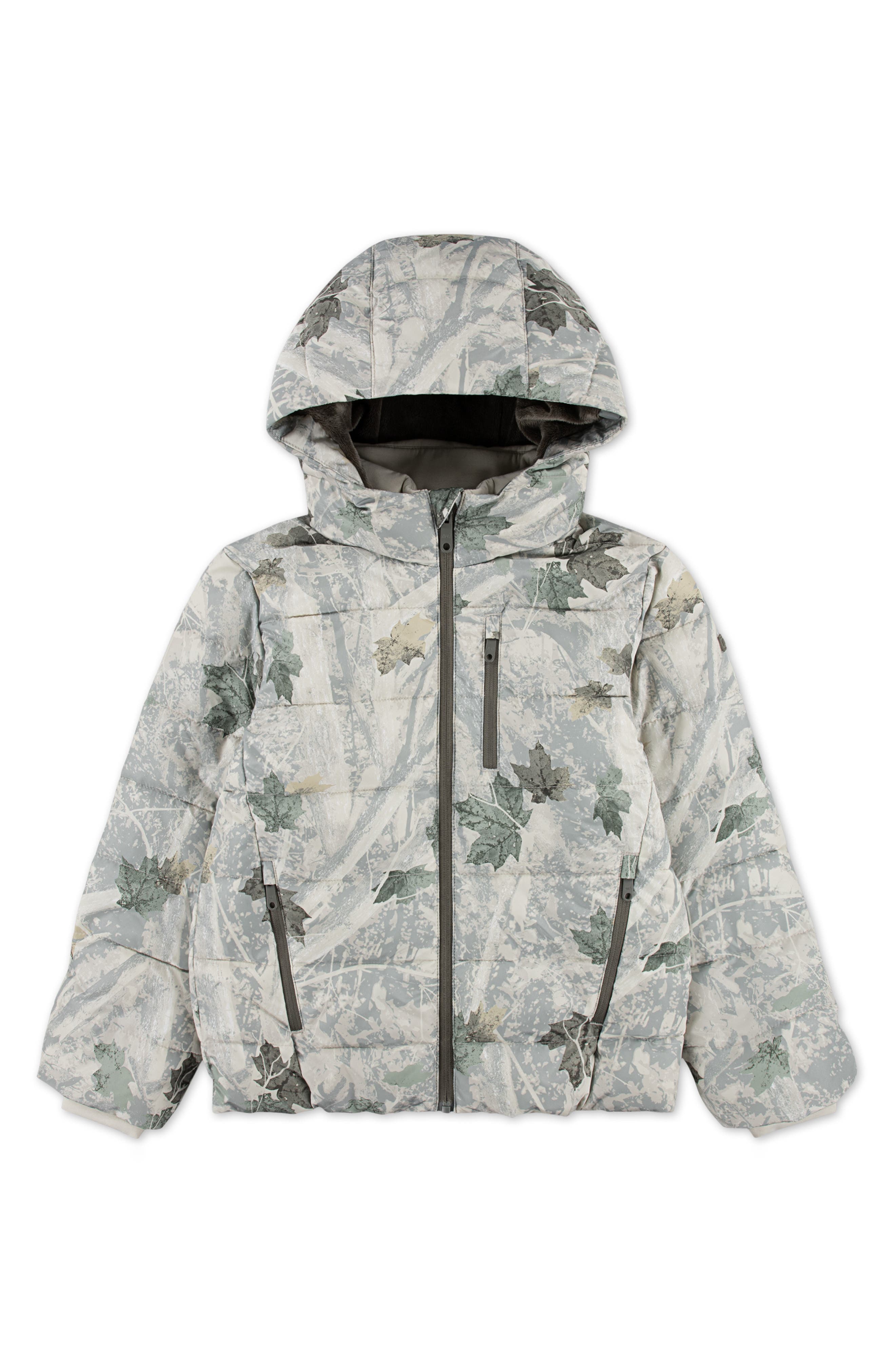 abercrombie kids Kids' Midweight Hooded Puffer Jacket