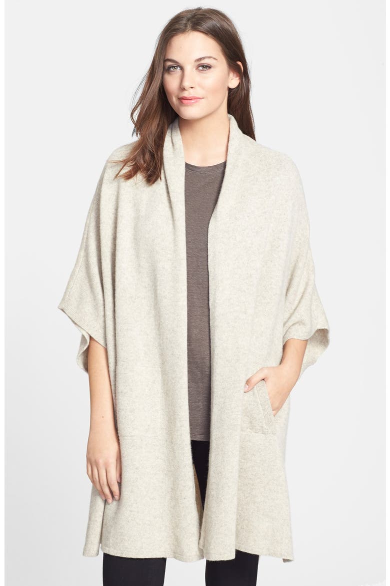 Yak & Merino Kimono Cape, Main, color, MAPLE OAT