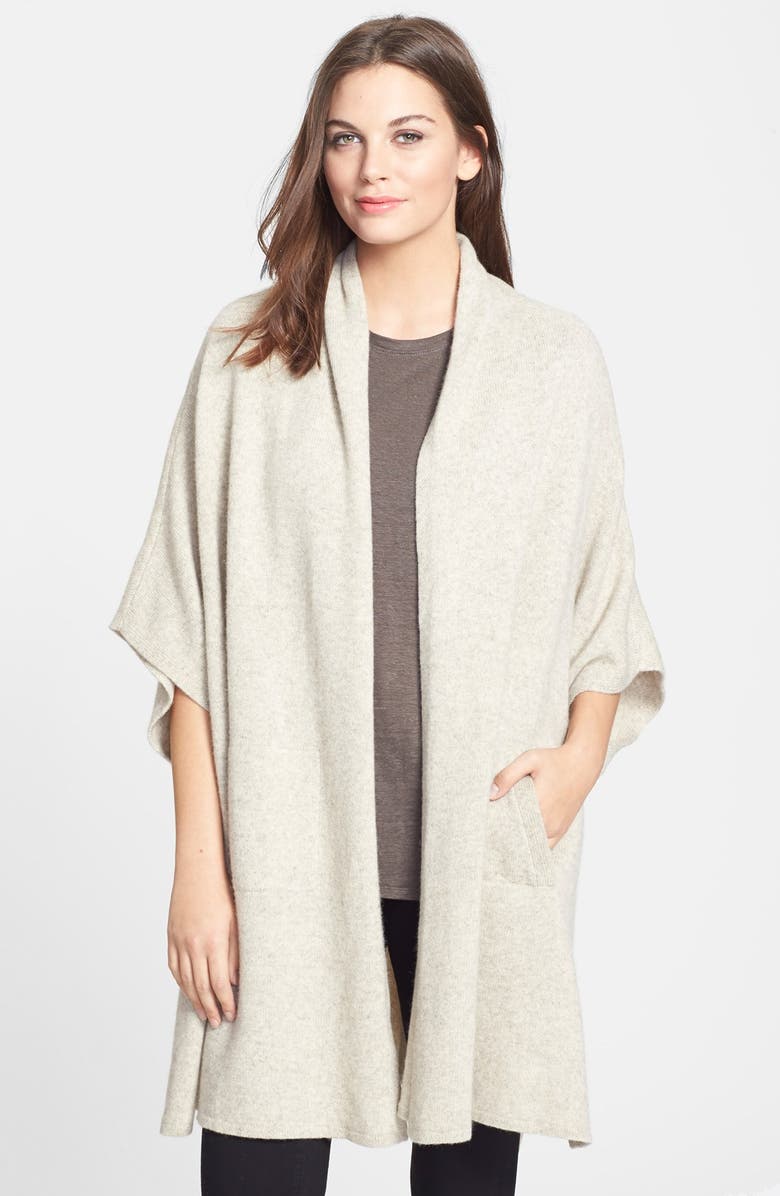 Eileen Fisher Yak & Merino Kimono Cape, Main, color, 