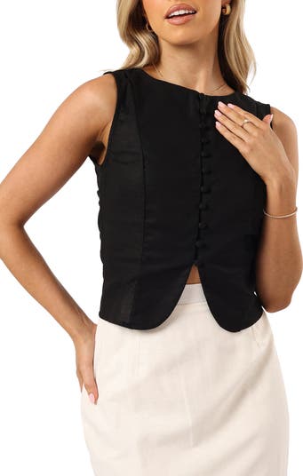 Daniella Cotton & Linen Vest