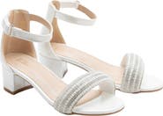 Tulleen Rhinestone Band Block Heels