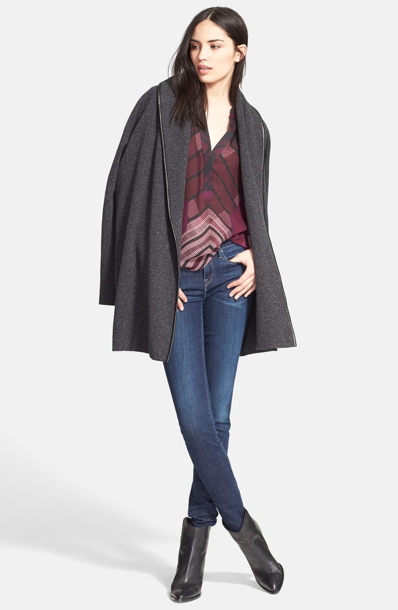 Vince Car Coat Drape Cardigan, Alternate, color,